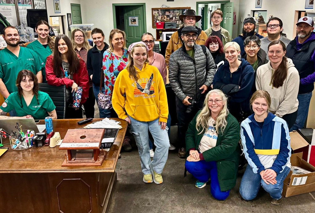 A group of people posing for a photo.